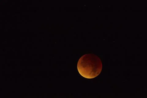 Total Lunar Eclipse September 2015 Blood Moon Supermoon Fotos Stock