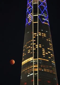 Total lunar eclipse in South Korea, Seoul - 03 Mar 2026 Stock Photos