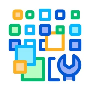 Total particle removal icon vector outline illustration Illustrazione stock