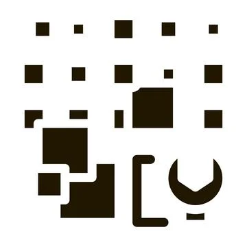 Total particle removal icon Vector Glyph Illustration イラスト素材