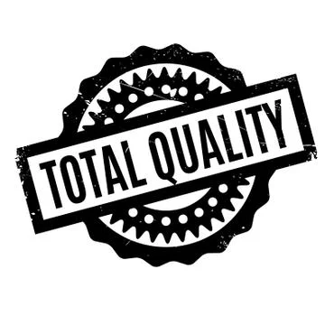 Total Quality rubber stamp Stock Illustration