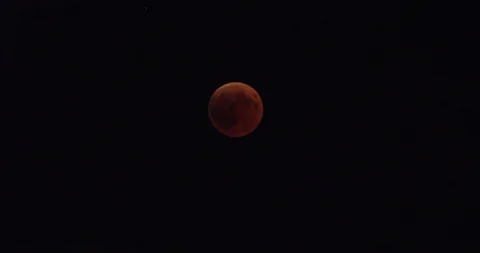 Total red lunar eclipse Stock Footage 102177664