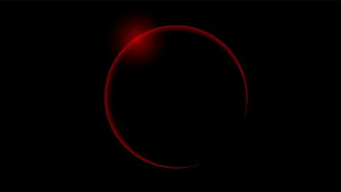 Total red solar eclipse 스톡 일러스트
