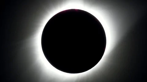Total Solar Eclipse 2017 Ending Vídeos de archivo 79542675