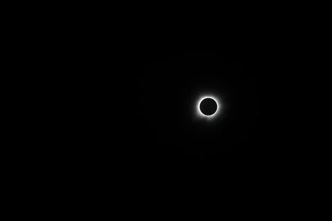 Total Solar Eclipse 2024 Stock Photos