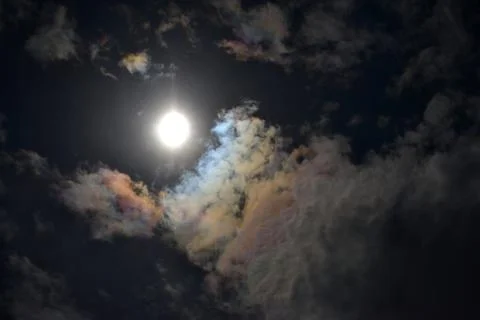 Total Solar Eclipse 2024 Stock Photos