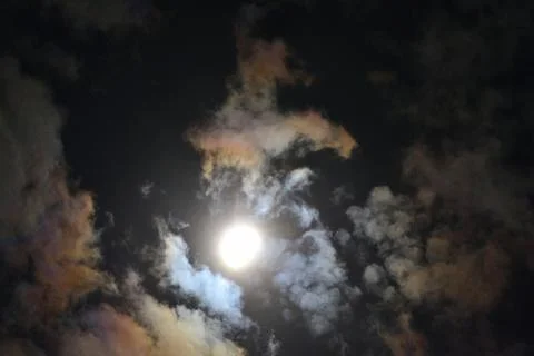 Total Solar Eclipse 2024 Stock Photos