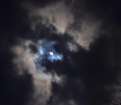 Total Solar Eclipse 2024 Stock Photos