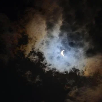 Total Solar Eclipse 2024 Stock Photos