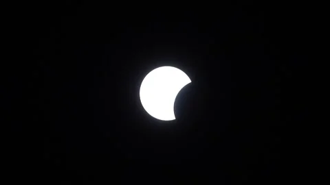 Total solar eclipse 2024 in Texas, USA Stock Footage 276731068