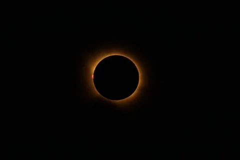 Total Solar Eclipse 2026 in Zaragoza Stock Photos