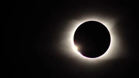 Total Solar Eclipse: 2nd contact Stockbeeldmateriaal 140273557