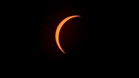 Total solar eclipse in America and Canada in 2024 in Halifax. Stock Footage 272244643