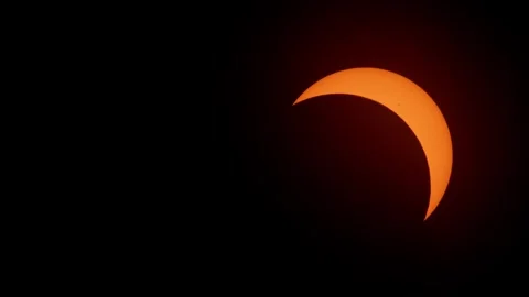 Total solar eclipse in America and Canada in 2024 in Halifax. Stock Footage 272244677