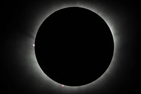 Total Solar Eclipse April 8, 2024 Stock Photos