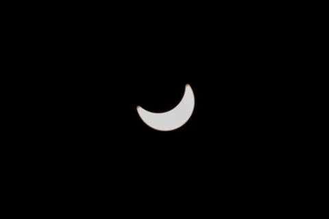 Total solar eclipse on April 8, 2024, captured from Carbondale, Illinois Foto stock