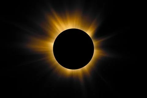 Total Solar Eclipse, astronomical phenomenon Foto stock