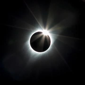 Total solar eclipse August 2017 Stock Photos