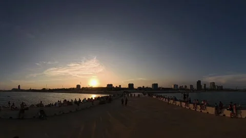 Total solar eclipse in Barcelona. Stock Footage 344396152