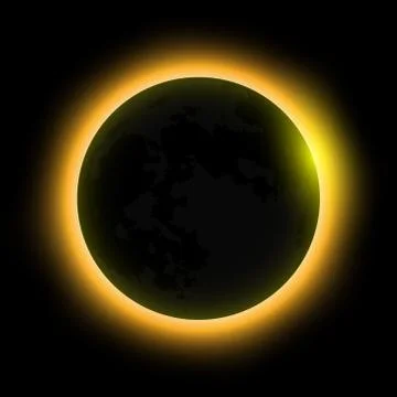 Total solar eclipse, eclipse of the sun Stock Illustration