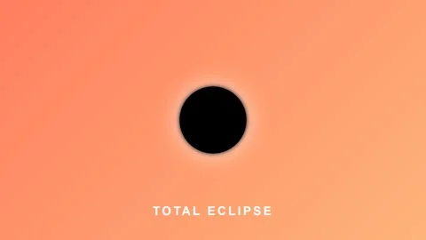 Total solar eclipse event graphic: celestial mechanics and astronomical phe.. Stock Footage 336805948