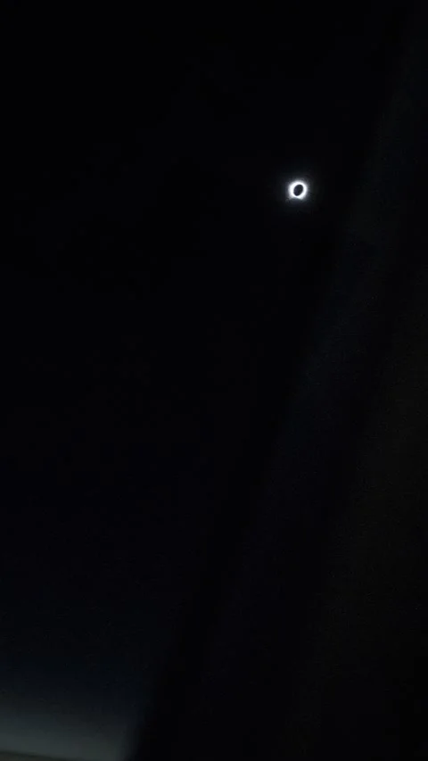 Total Solar Eclipse Filmed From an Airplane - 12 Aug 2026 Stock Footage 342161051