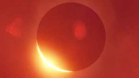 Total Solar Eclipse Stock Footage 232115428