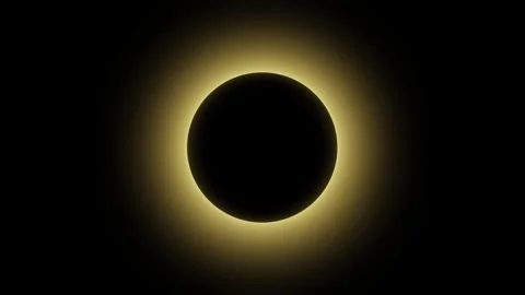 Total Solar Eclipse - High Quality Computer Generated Animation Video stock 250487066