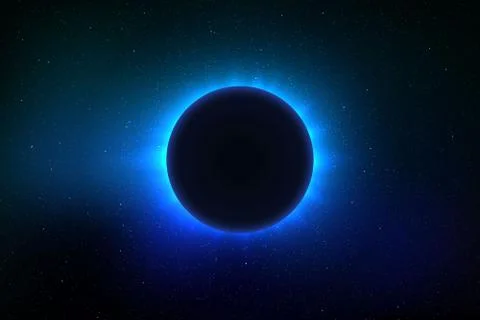 Total solar eclipse Stock Illustration