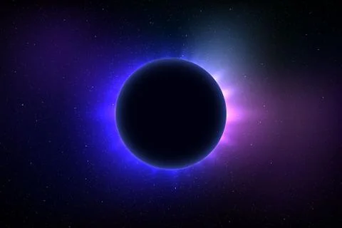 Total solar eclipse Stock Illustration