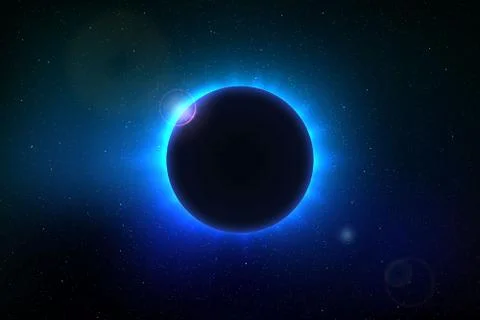 Total solar eclipse Stock Illustration