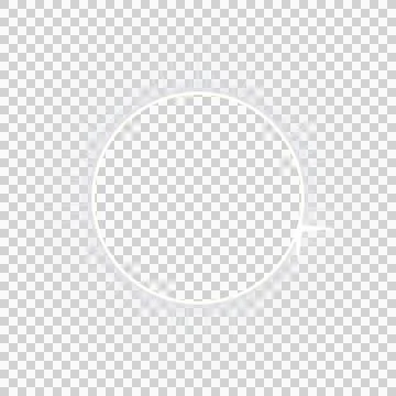 Total solar eclipse light halo, isolated PNG with transparent background Stock Illustration