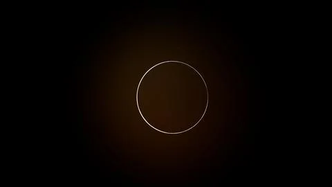 Total solar eclipse the moon covers the sun forming a ring 3d-rendering イラスト素材