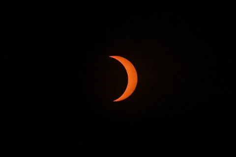 Total Solar Eclipse: Moon's Nocturnal Daytime Stock Photos