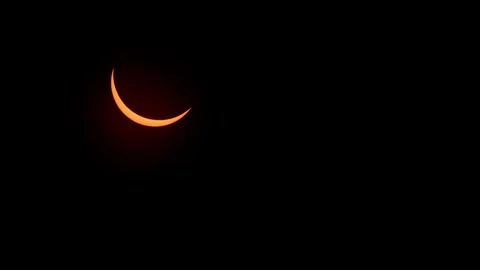 Total solar eclipse occurred in America and Canada in April 2024. Halifax. Stock Footage 272245961