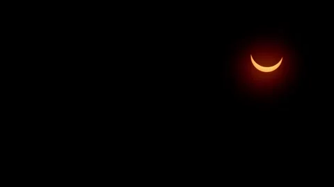 Total solar eclipse occurred in America and Canada in April 2024. Halifax. Stock Footage 272246678