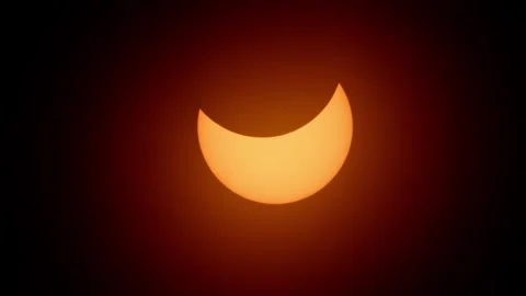 Total solar eclipse occurred in America and Canada in April 2024. Halifax. Stock Footage 272247106