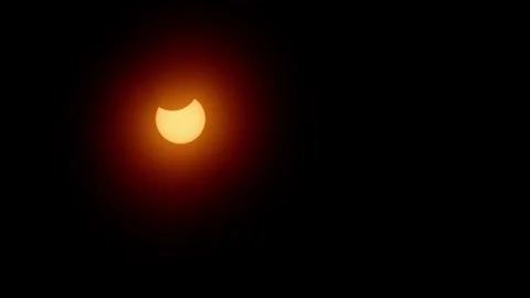 Total solar eclipse occurred in America and Canada in April 2024. Halifax. Stock Footage 272248232