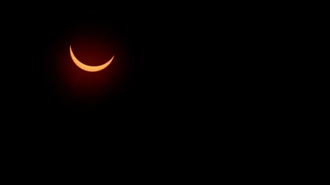 Total solar eclipse occurred in America and Canada in April 2024. Halifax. Stock Footage 272248654