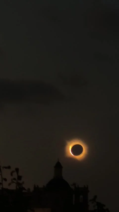 Total Solar Eclipse Over Valencia, Alboraya, Valencia, Spain - 17 Aug 2026 Vídeo Stock 342551301