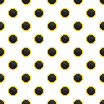 Total solar eclipse pattern with glowing corona background Stockillustratie