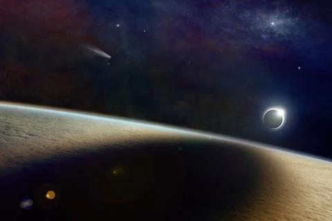 Total solar eclipse Stock Photos