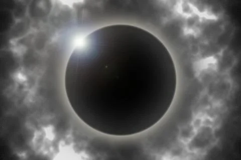 Total solar eclipse 스톡 사진