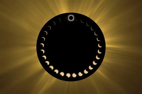 Total Solar Eclipse. Fotos Stock