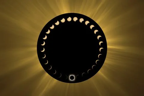 Total Solar Eclipse. Foto stock