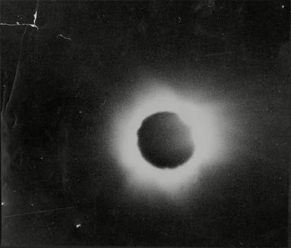Total Solar Eclipse As Seen From Aeroplane 1936. Stock Photos