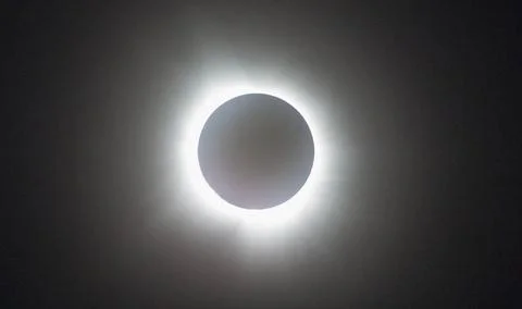 Total Solar Eclipse, Seen From Dublin, Ohio, April 8, 2024 Total Solar Ecl... Foto stock