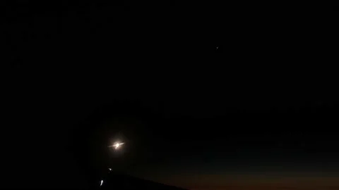 Total Solar Eclipse Seen From the Sky, South Atlantic Ocean - 08 Dec 2021 Stock Footage 205410933