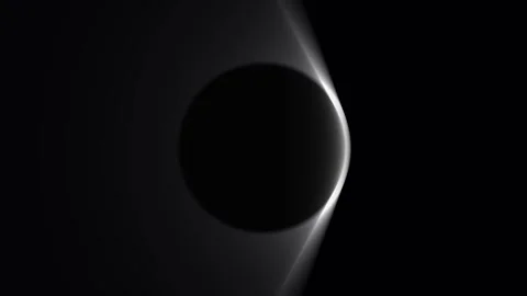 Total solar eclipse sequence with against black sky during astronomical event Video stock 342423176