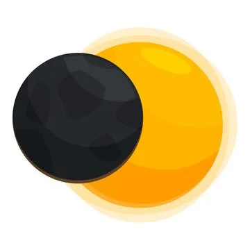 Total solar eclipse showing corona around the sun Stock Illustration